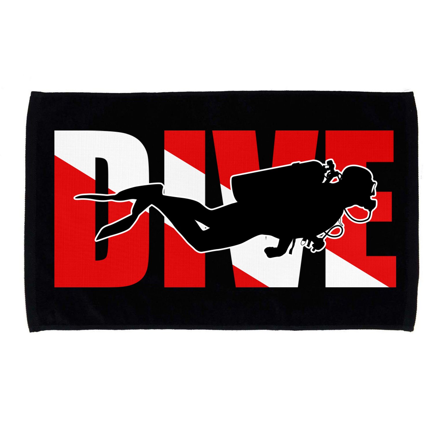 Scuba Dive Logo Microfiber Hand Towel