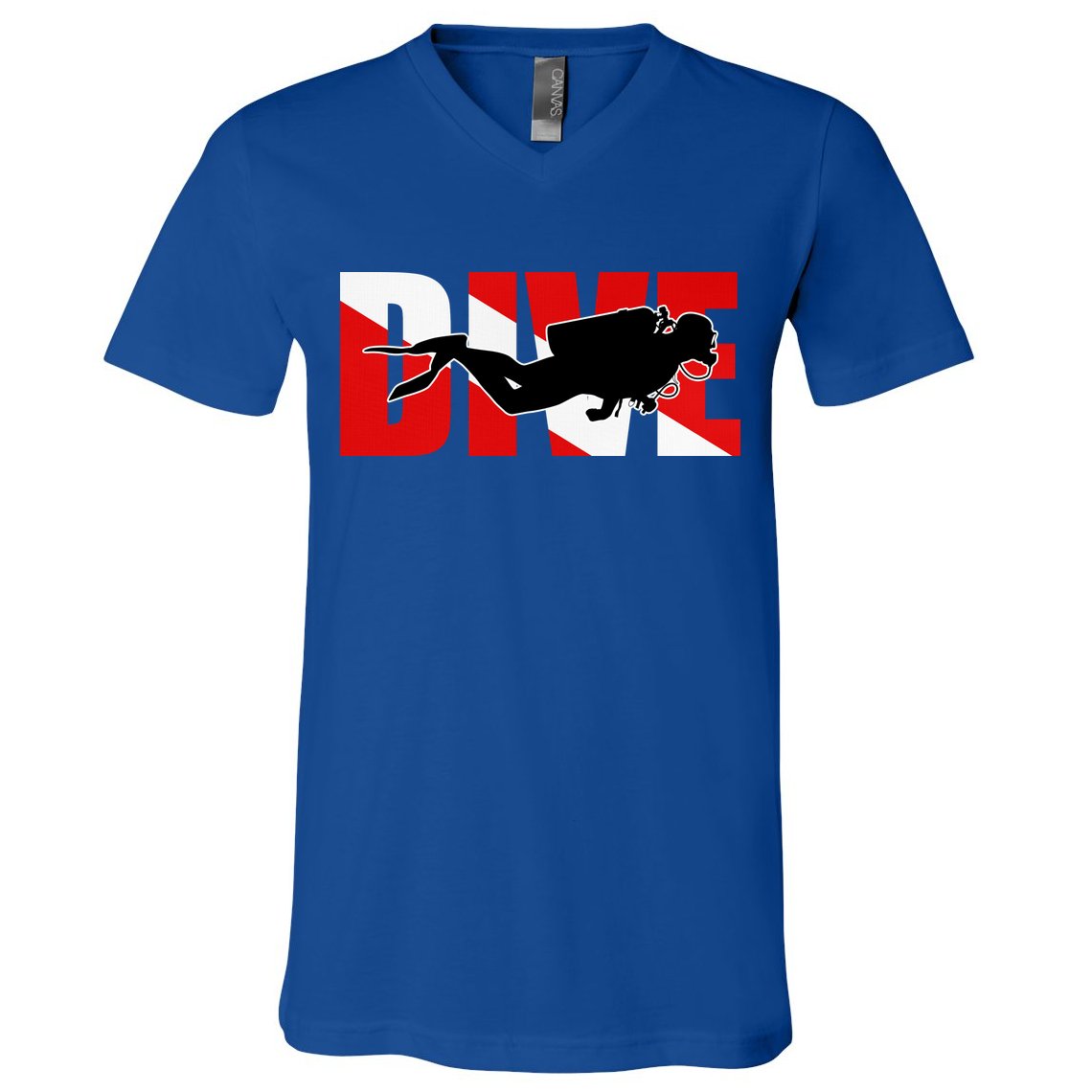 Scuba Dive Logo V-Neck T-Shirt