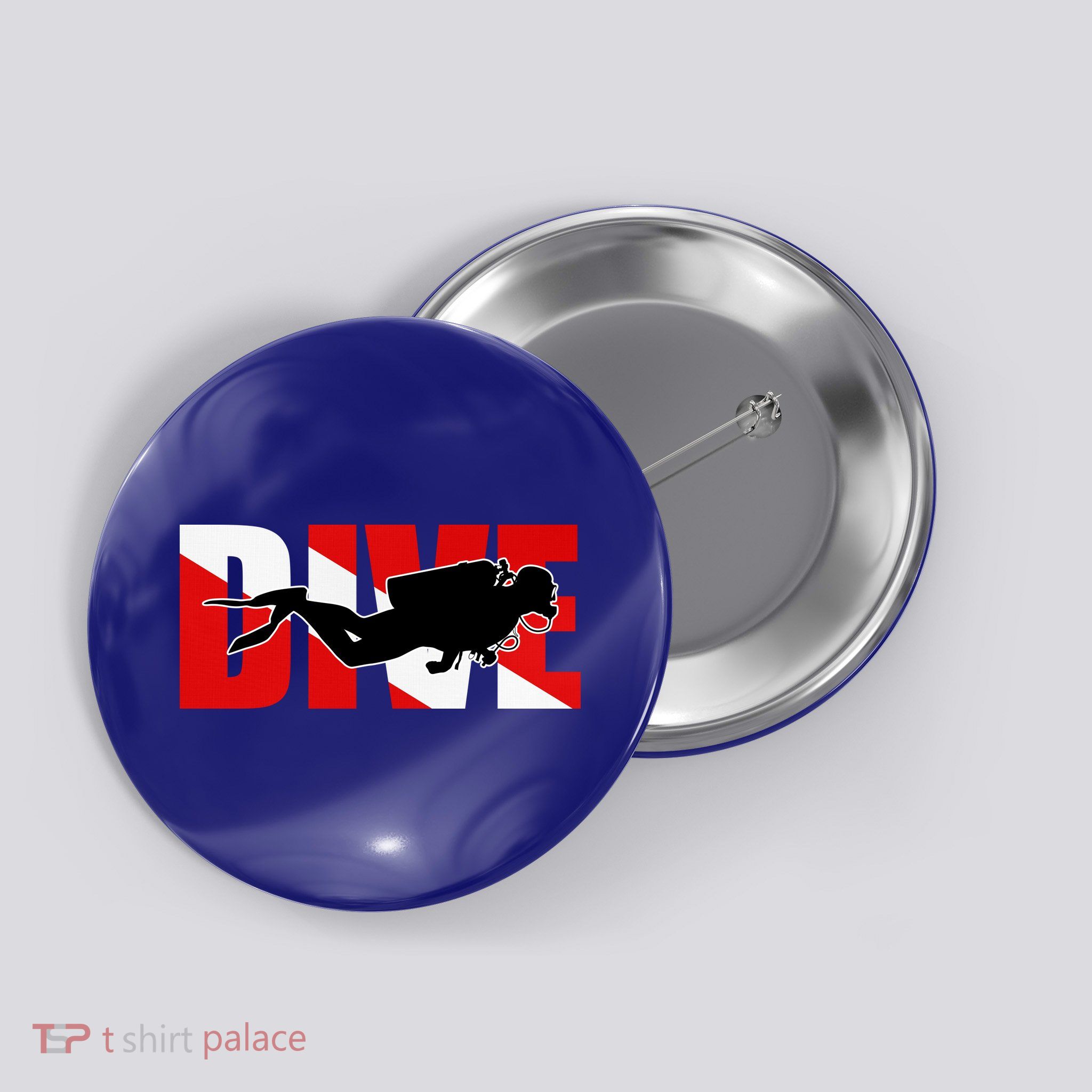 Scuba Dive Logo Button