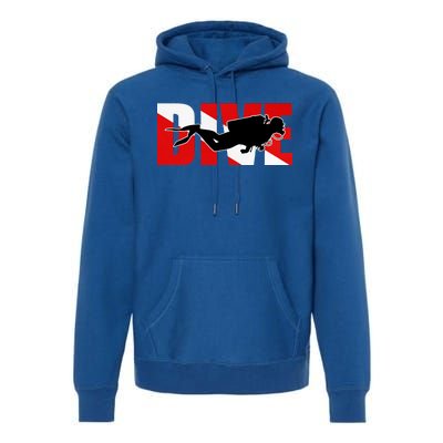 Scuba Dive Logo Premium Hoodie