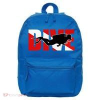 Scuba Dive Logo 16 in Basic Backpack