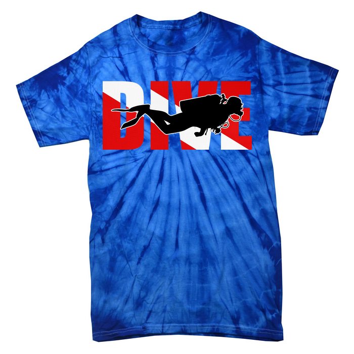 Scuba Dive Logo Tie-Dye T-Shirt