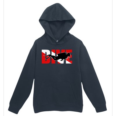 Scuba Dive Logo Urban Pullover Hoodie