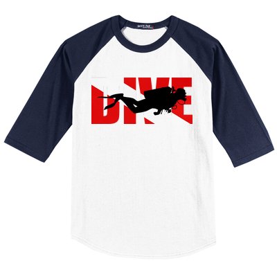 Scuba Dive Logo Baseball Sleeve Shirt