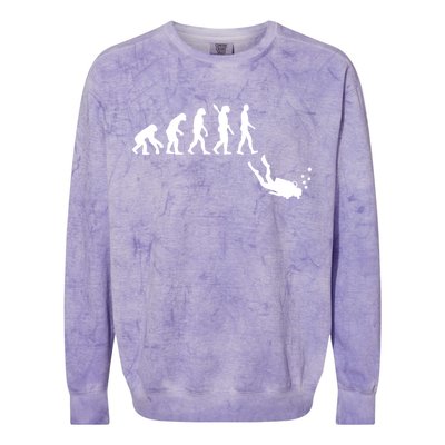 Scuba Diver Evolution Colorblast Crewneck Sweatshirt