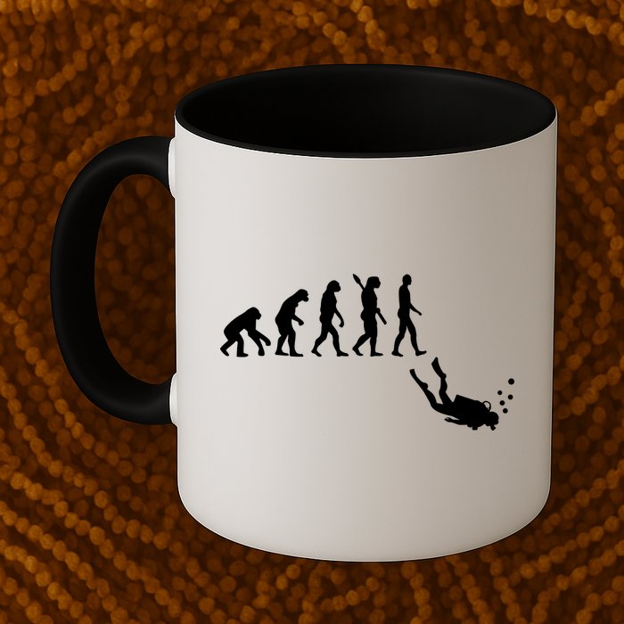 Scuba Diver Evolution Mug
