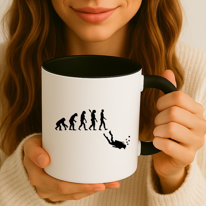 Scuba Diver Evolution Mug