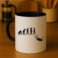 Scuba Diver Evolution Mug