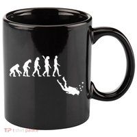 Scuba Diver Evolution 11oz C Handle Ceramic Mug