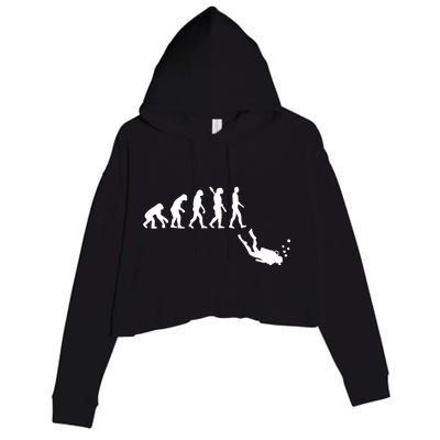 Scuba Diver Evolution Crop Fleece Hoodie