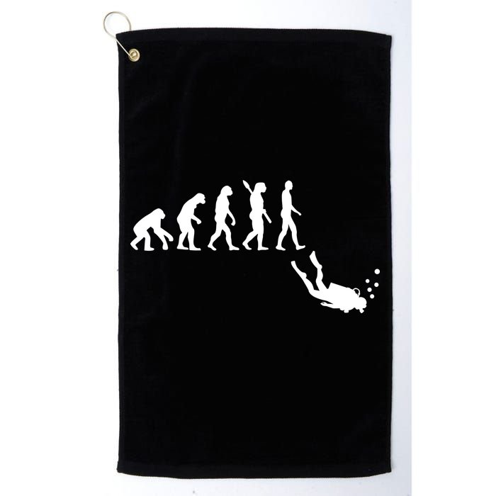 Scuba Diver Evolution Golf Towel