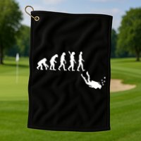 Scuba Diver Evolution Golf Towel