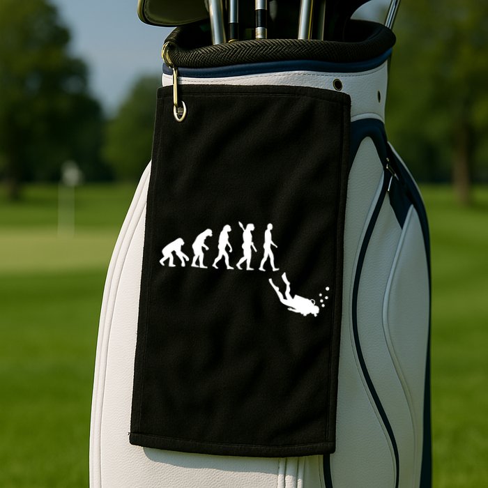 Scuba Diver Evolution Golf Towel