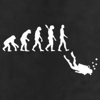 Scuba Diver Evolution Golf Towel