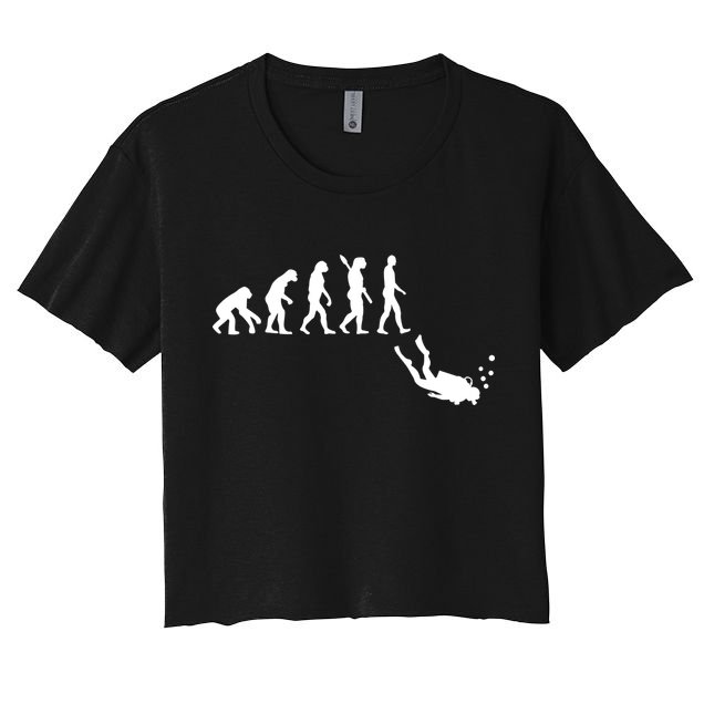 Scuba Diver Evolution Crop Top