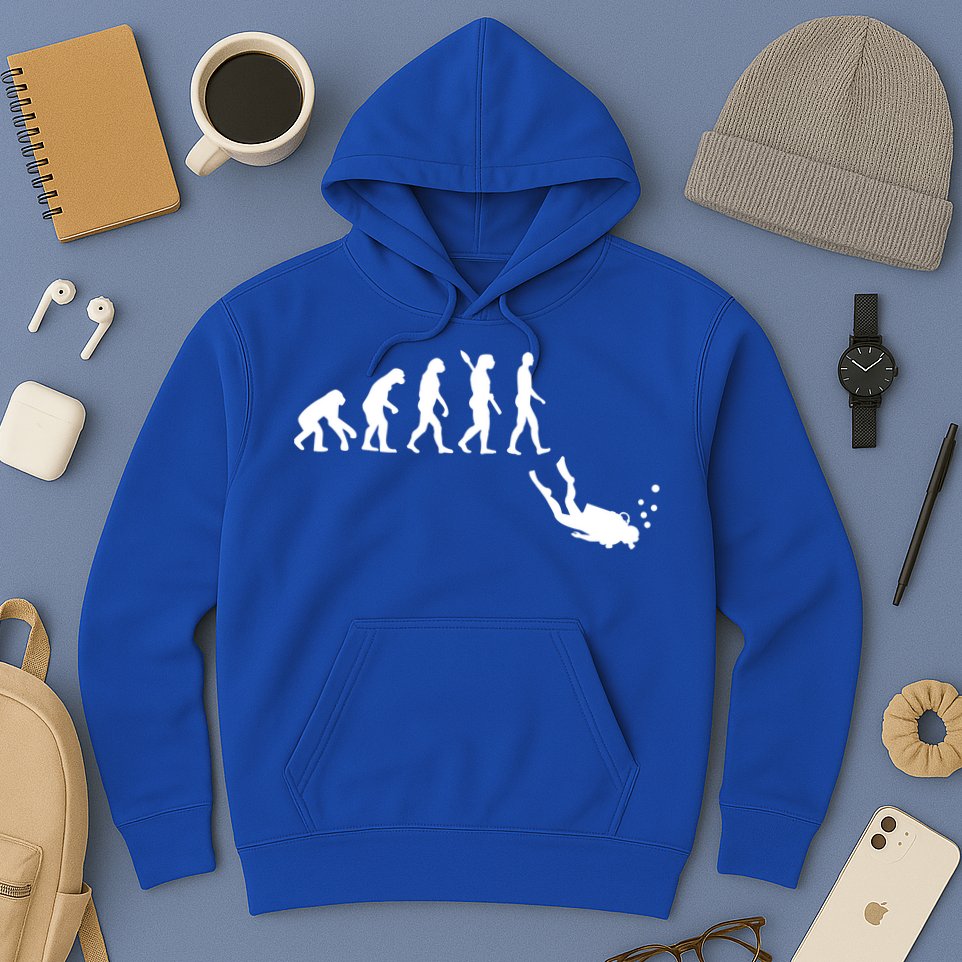 Scuba Diver Evolution Hoodie