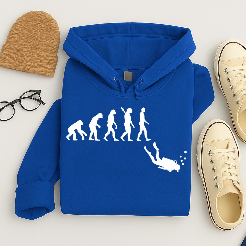 Scuba Diver Evolution Hoodie