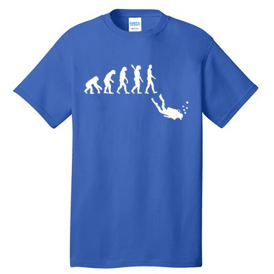 Scuba Diver Evolution Tall T-Shirt