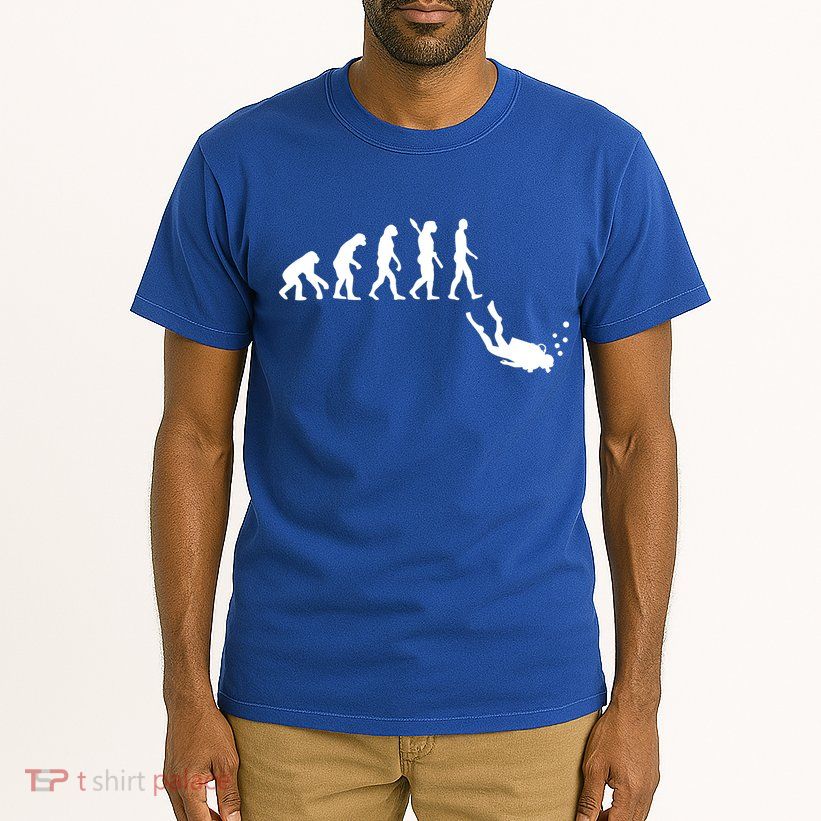 Scuba Diver Evolution Tall T-Shirt