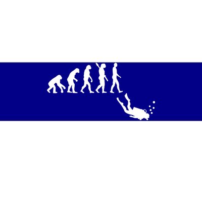 Scuba Diver Evolution Bumper Sticker