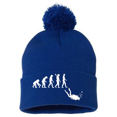 Scuba Diver Evolution Pom Pom 12in Knit Beanie