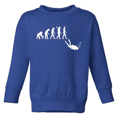 Scuba Diver Evolution Toddler Sweatshirt