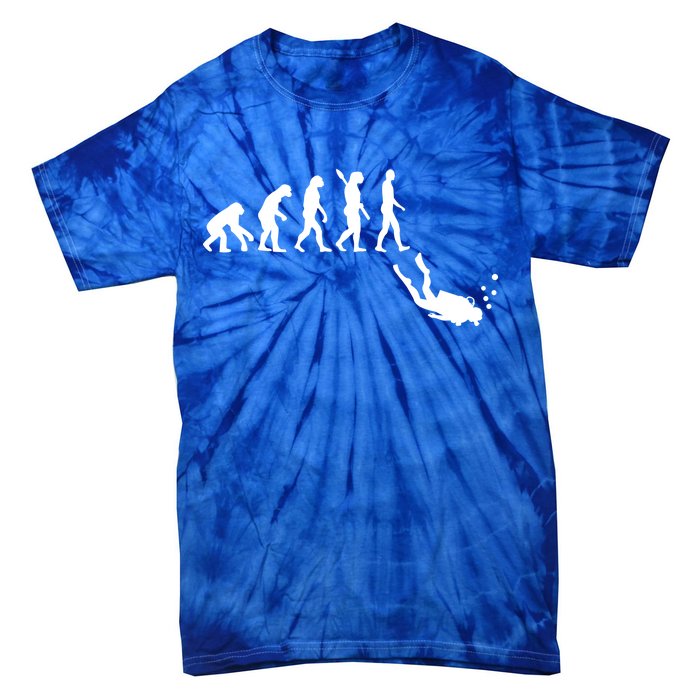 Scuba Diver Evolution Tie-Dye T-Shirt