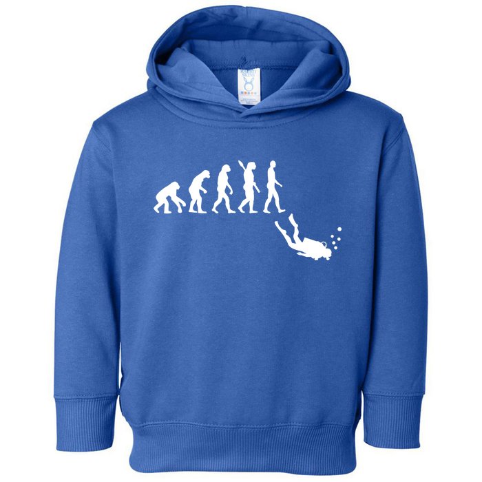 Scuba Diver Evolution Toddler Hoodie