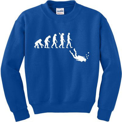 Scuba Diver Evolution Kids Sweatshirt
