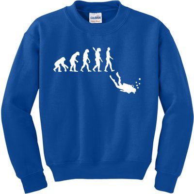 Scuba Diver Evolution Kids Sweatshirt