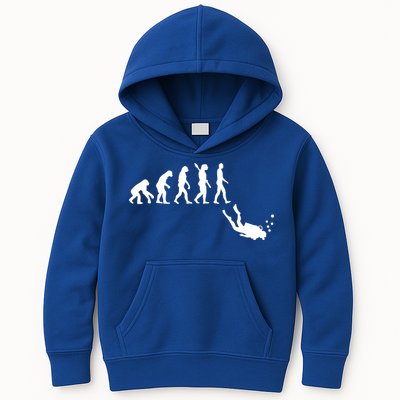 Scuba Diver Evolution Kids Hoodie