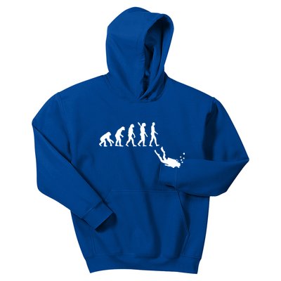 Scuba Diver Evolution Kids Hoodie