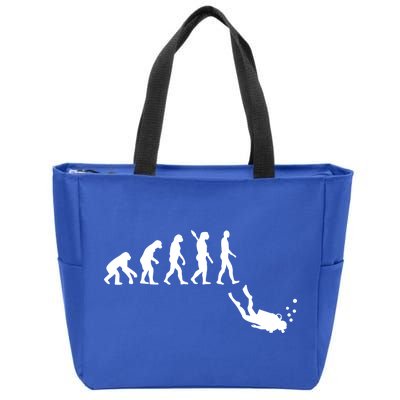 Scuba Diver Evolution Zip Tote Bag