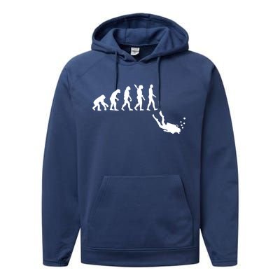 Scuba Diver Evolution Performance Fleece Hoodie