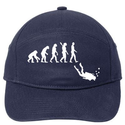 Scuba Diver Evolution 7-Panel Snapback Hat