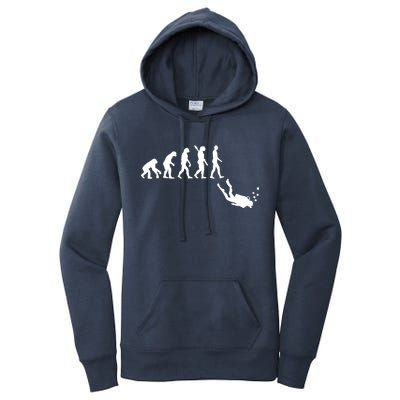 Scuba Diver Evolution Women's Pullover Hoodie