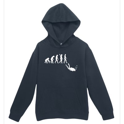 Scuba Diver Evolution Urban Pullover Hoodie