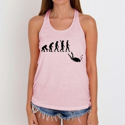 Scuba Diver Evolution Women's Knotted Racerback Tank