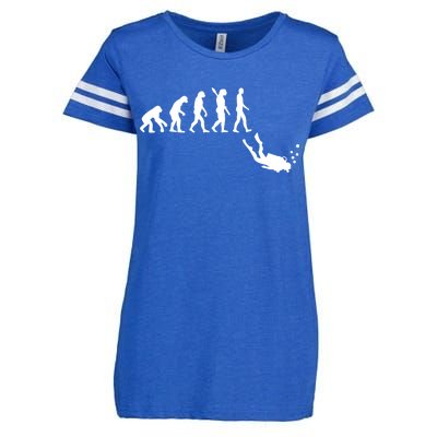 Scuba Diver Evolution Enza Ladies Jersey Football T-Shirt