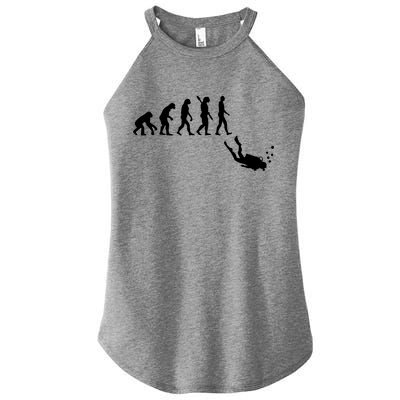 Scuba Diver Evolution Women's Perfect Tri Rocker Tank