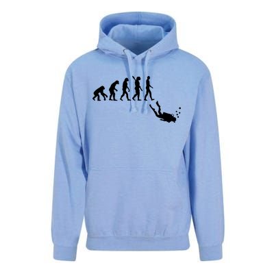 Scuba Diver Evolution Unisex Surf Hoodie