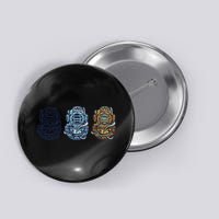 Scuba Diver Vintage Button
