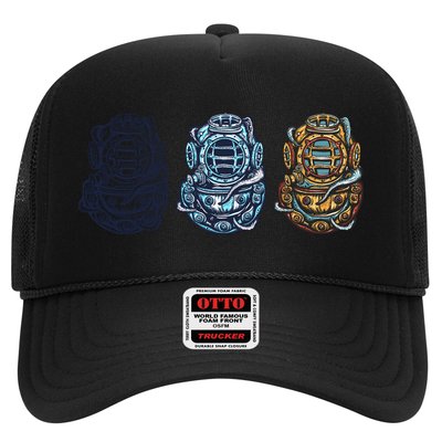 Scuba Diver Vintage Trucker Hat