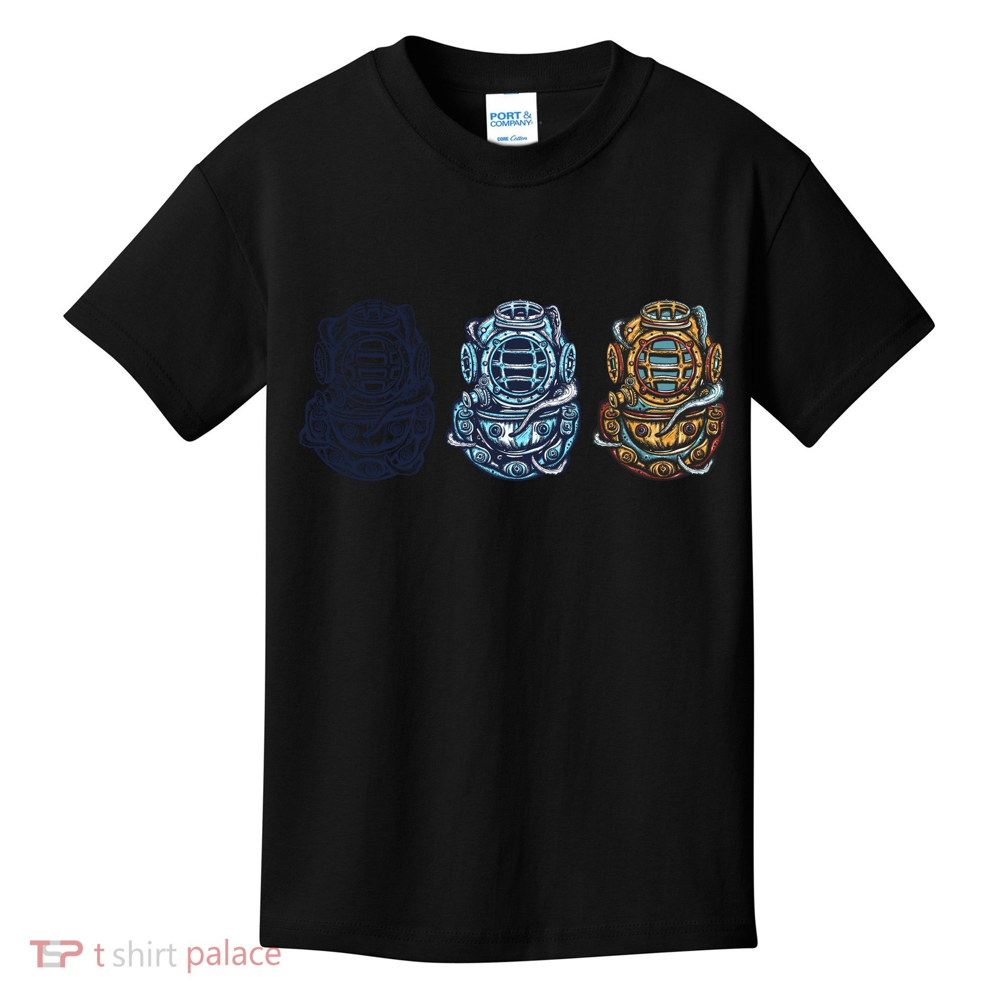 Scuba Diver Vintage Kids T-Shirt