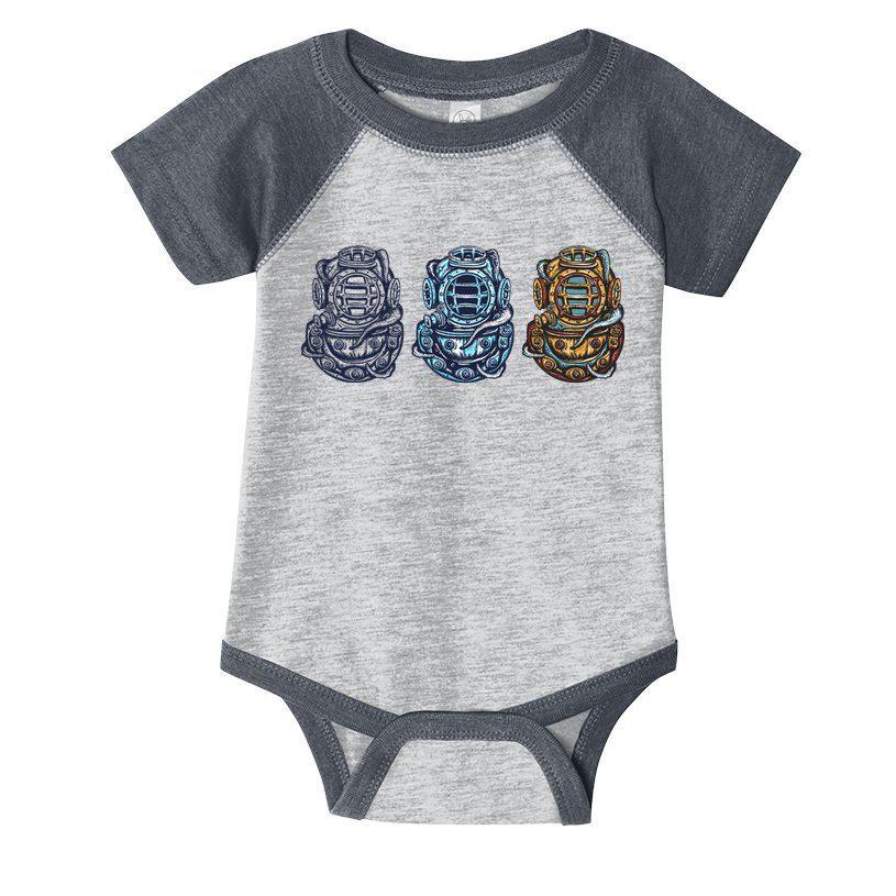Scuba Diver Vintage Infant Baby Jersey Bodysuit