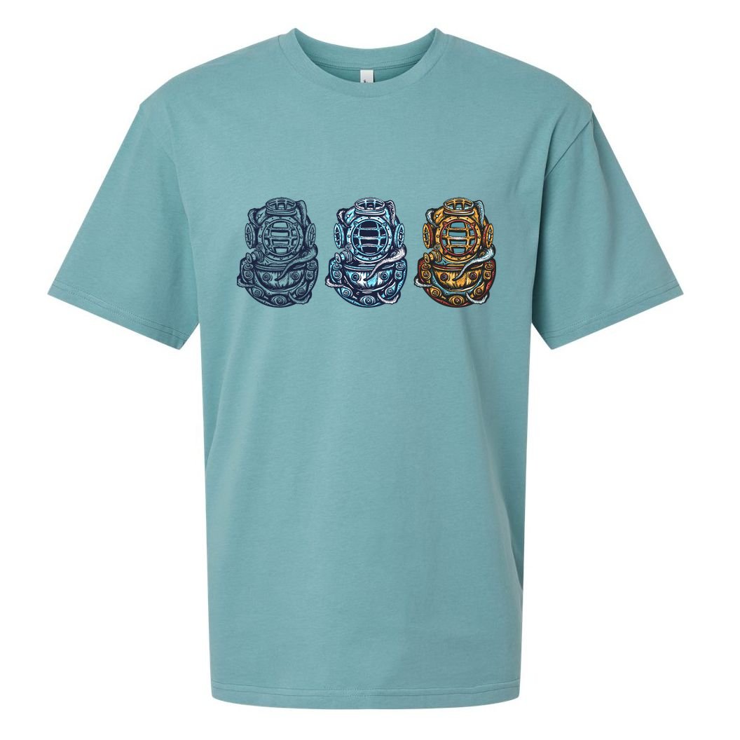 Scuba Diver Vintage Sueded Cloud Jersey T-Shirt