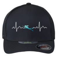 Scuba Diving Heartbeat Pulse Flexfit Unipanel Trucker Cap