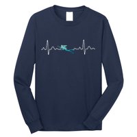 Scuba Diving Heartbeat Pulse Long Sleeve Shirt