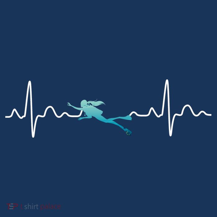 Scuba Diving Heartbeat Pulse T-Shirt