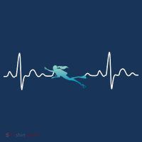 Scuba Diving Heartbeat Pulse Flatbill Hat
